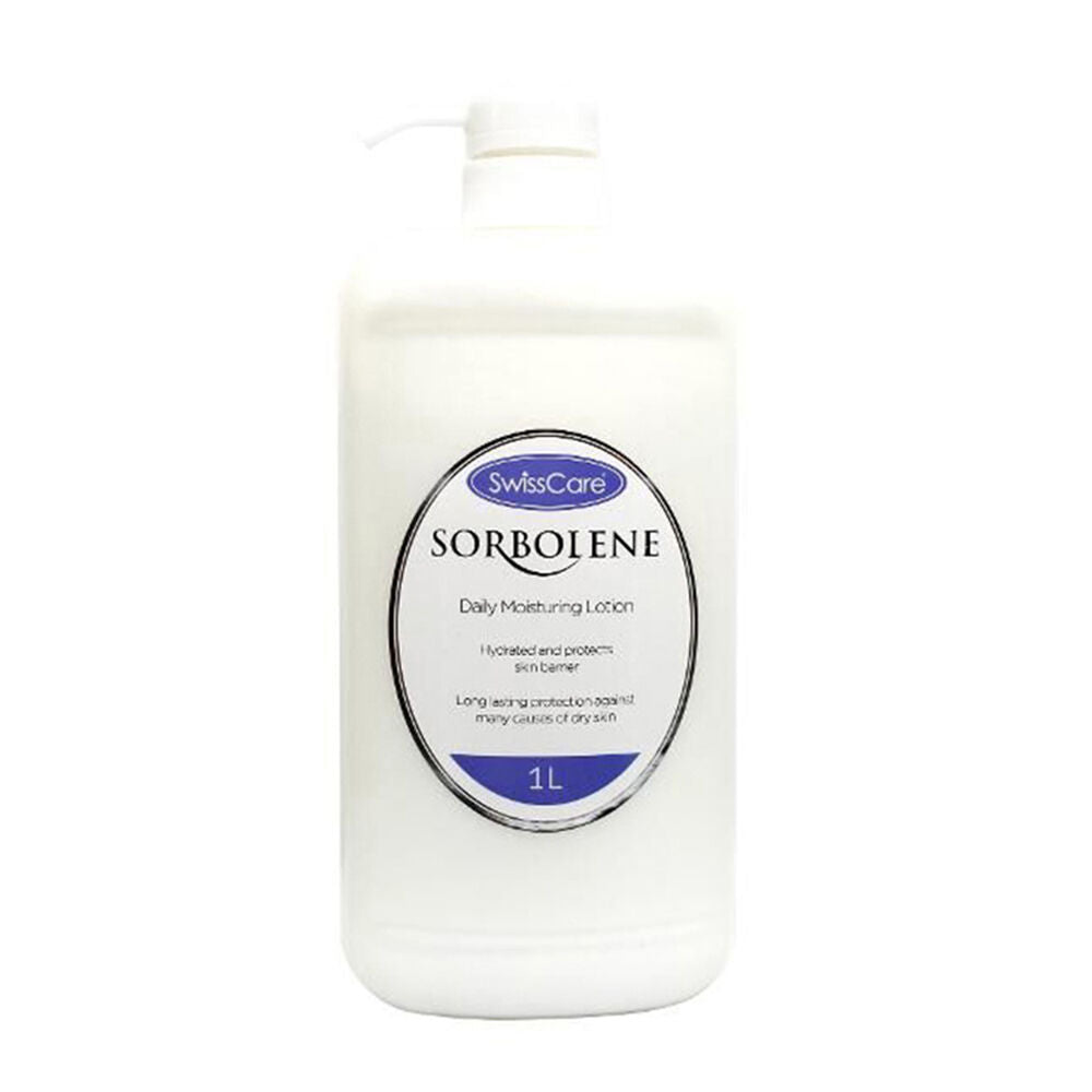 6PK SwissCare Sorbolene Daily Moisturising & Hydrating Lotion For Dry Skin 1L