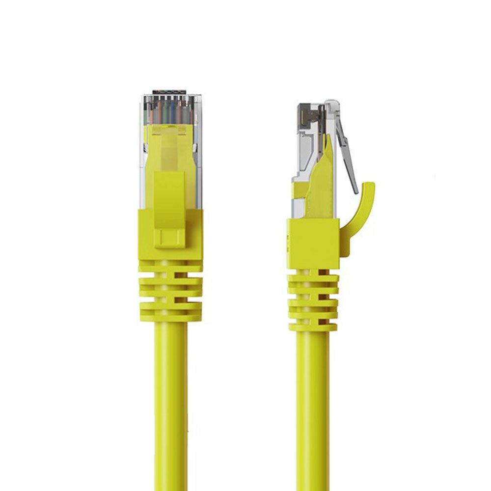 3PK Cruxtec Cat6 Ethernet Cable Yellow 5m