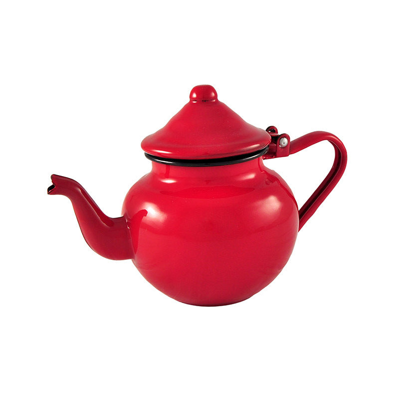 Urban Style Enamelware 700ml Teapot w/ Handle Large - Red