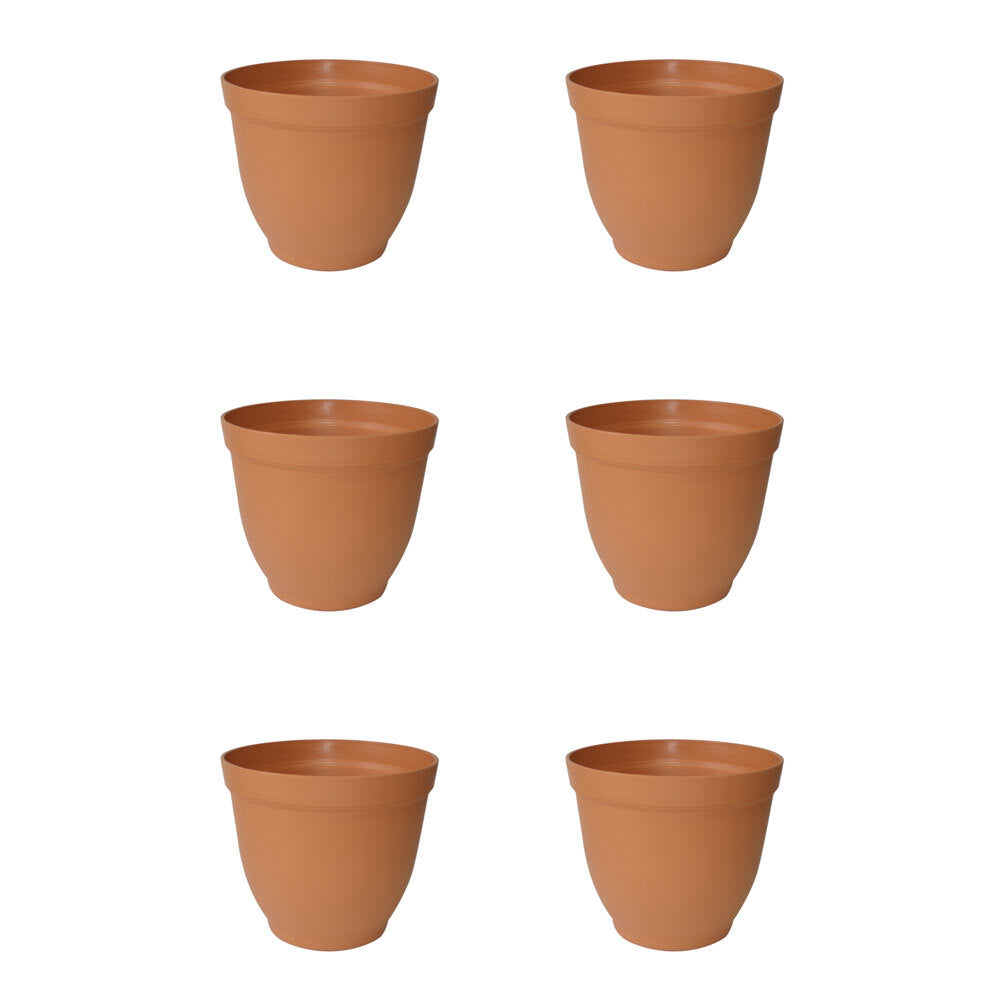 6PK Homeleisure Replicotta Bell Pot 200mm Outdoor Garden