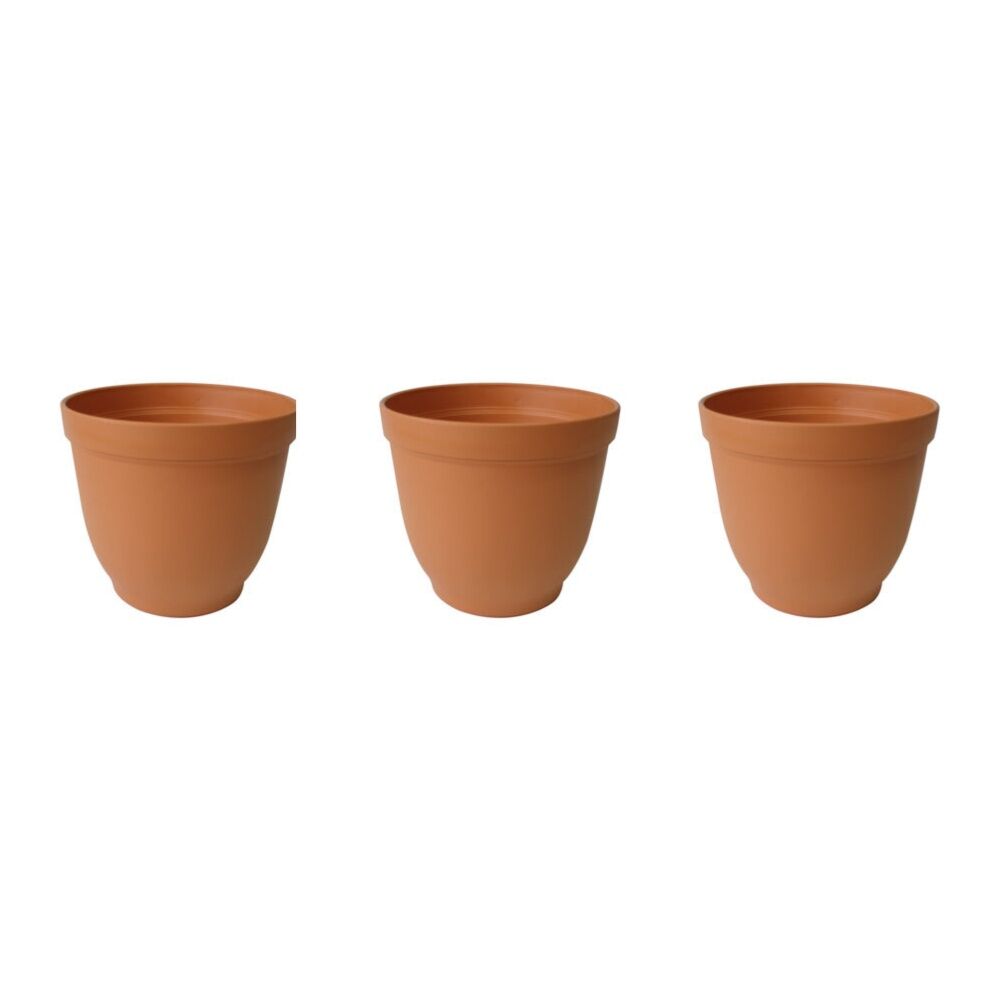 3PK Homeleisure Replicotta Bell Pot 300mm Outdoor Garden