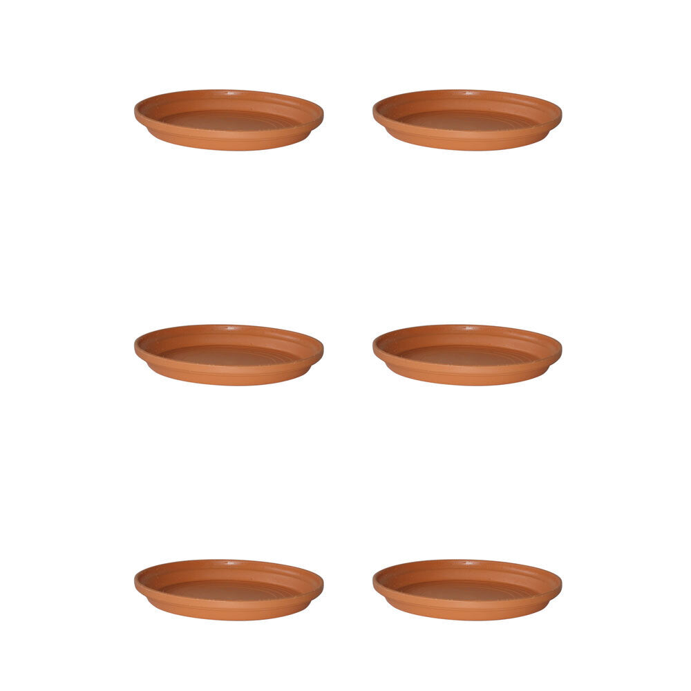 6PK Homeleisure Replicotta Round Saucer 310mm Garden