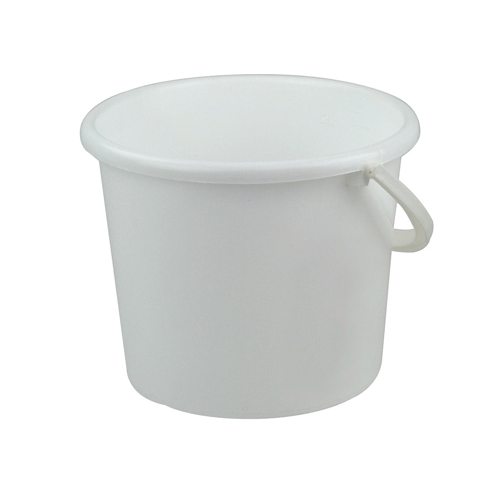 3PK Homeleisure Pail W/Handle 3L White Kitchen Cooking