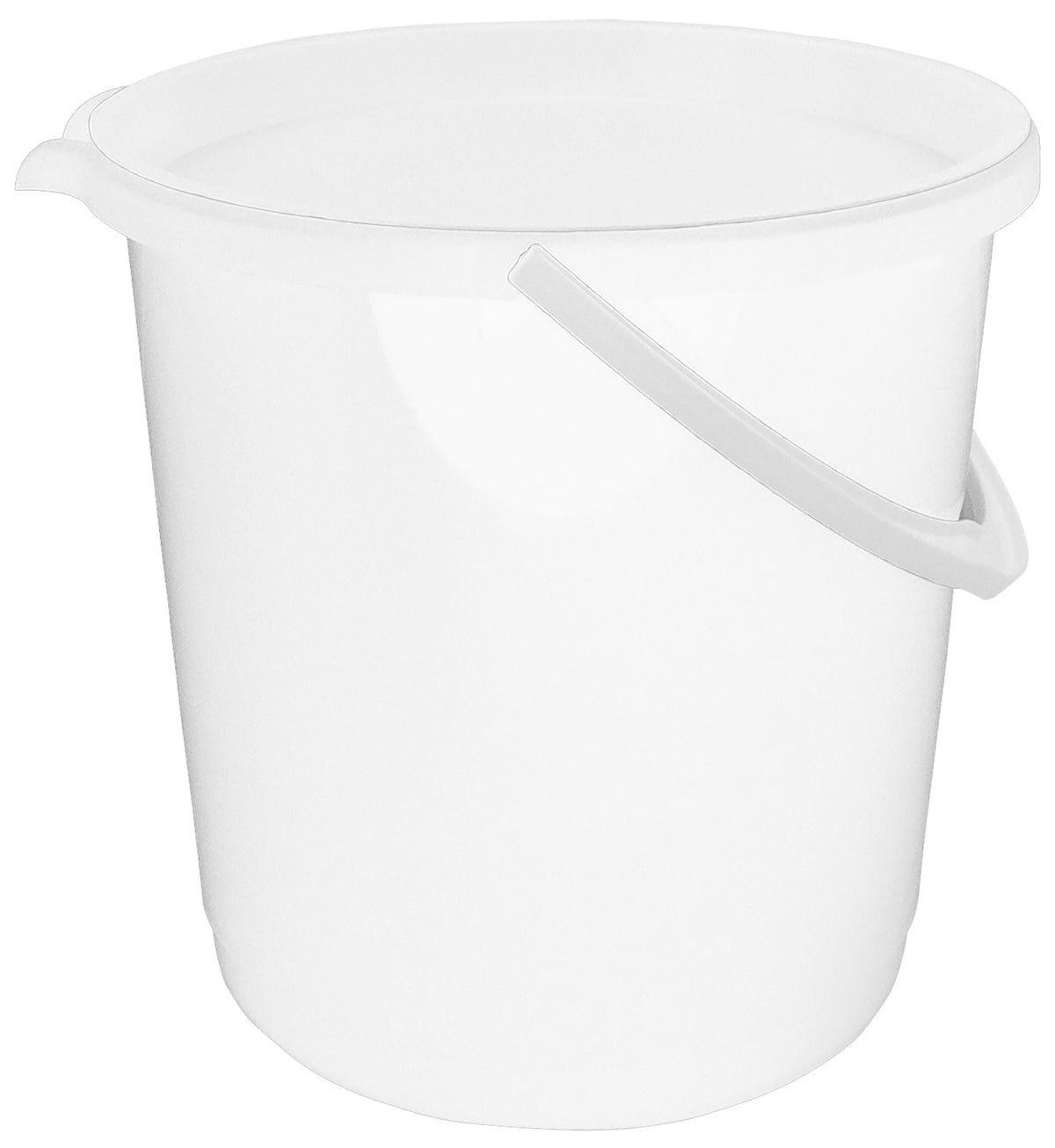 2PK Homeleisure Bucket W/Lid 11L White Kitchen Cooking
