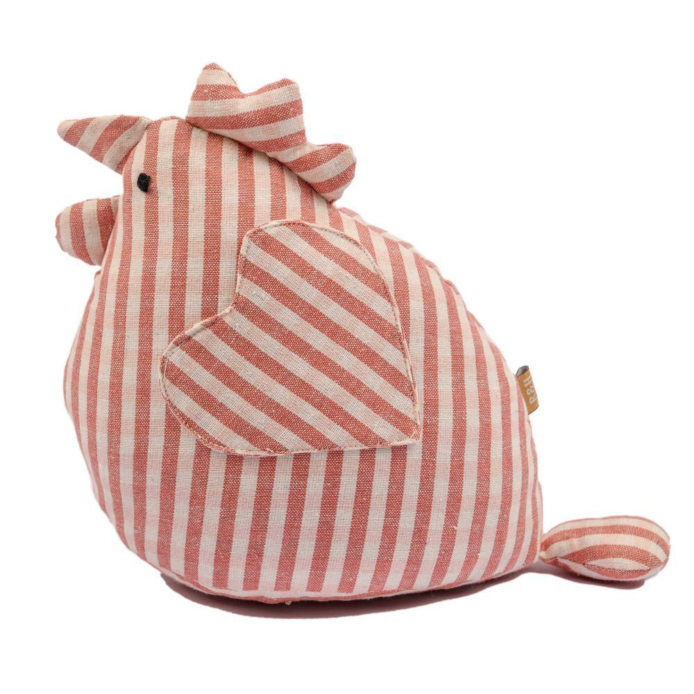 2PK Belle Henrietta Gingham Doorstop Fig 20x23cm Striped