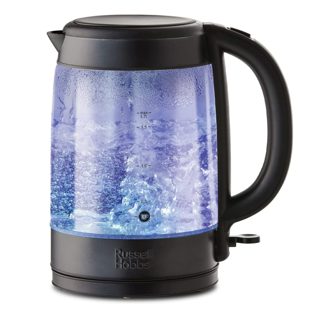 Russell Hobbs RHK172BCH Brooklyn Stainless Steel Glass Kettle Black
