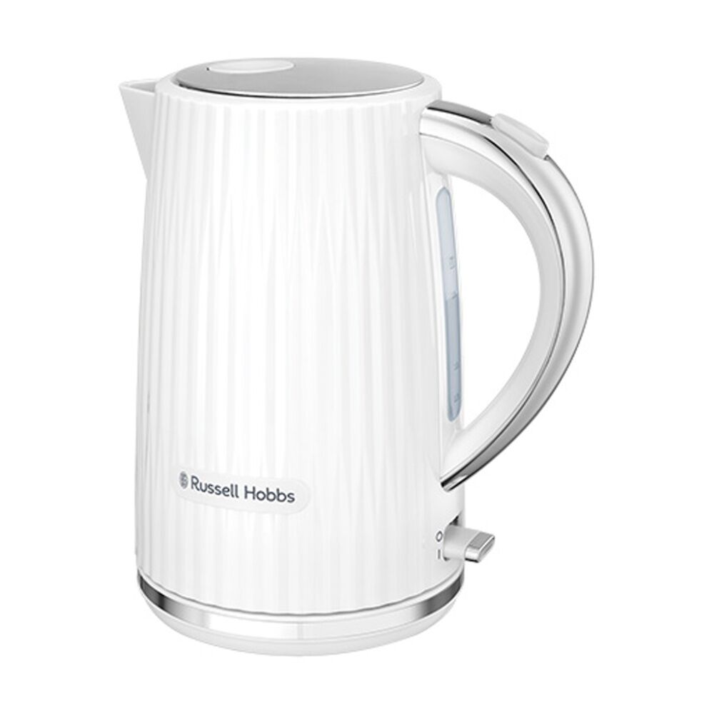 Russell Hobbs Eden Kettle Electric Jug Rapid Boil 1.7L White/Chrome