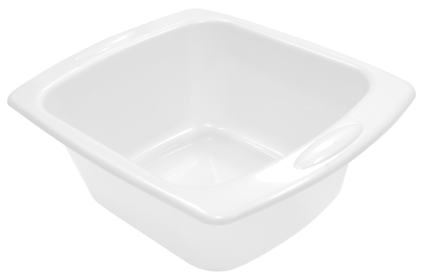 6PK Homeleisure Basin Rect 11L White/Charcoal Laundry Cleaning