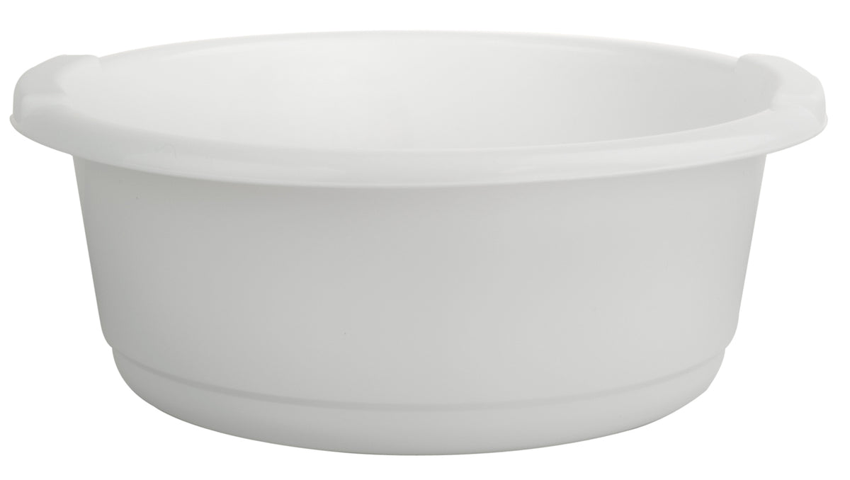 12PK Homeleisure Basin Round 6L White Laundry Cleaning