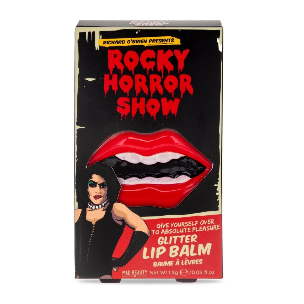 4PK Rocky Horror Show Tinned Scented Moisturising Glitter Lip Balm Cherry