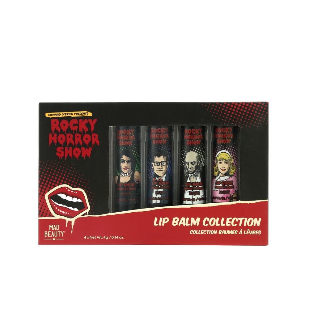 2PK Rocky Horror Show Lip Balm Collection Apple, Strawberry, Cherry & Vanilla