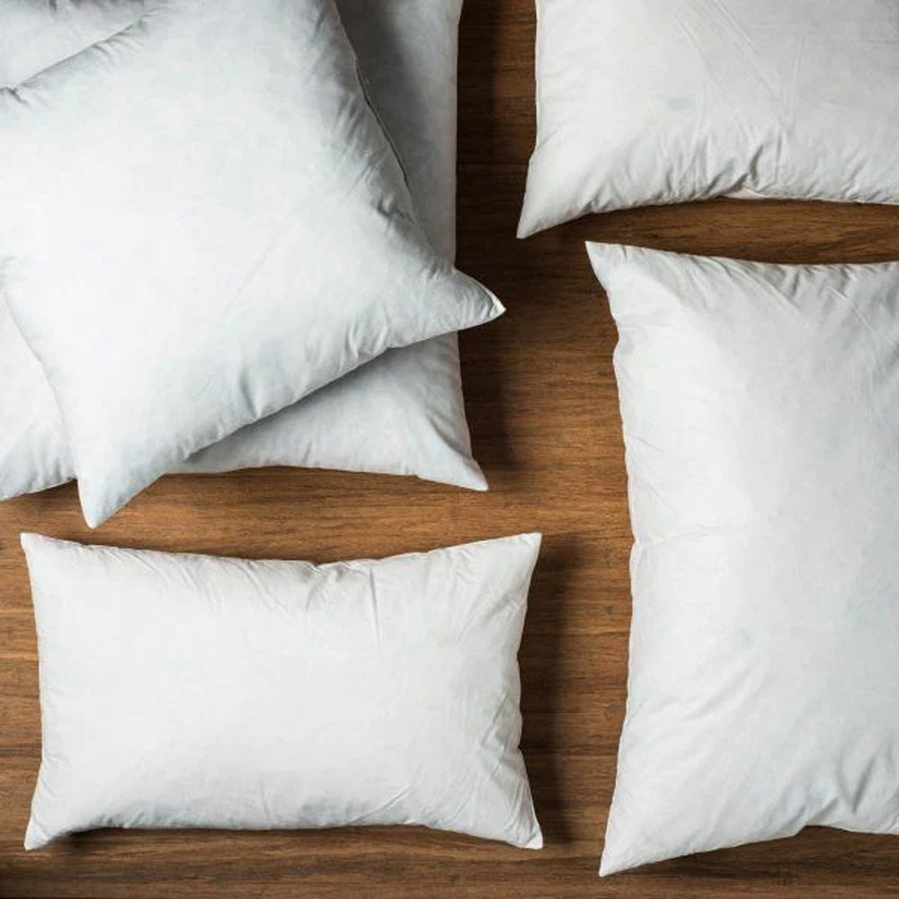 2PK Belle Duck Feather Cushion Insert 30x60cm Square - White