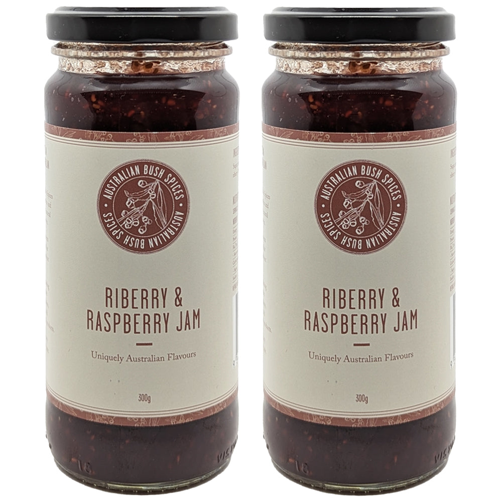 2PK Australian Bush Spices Riberry & Raspberry Jam 300g