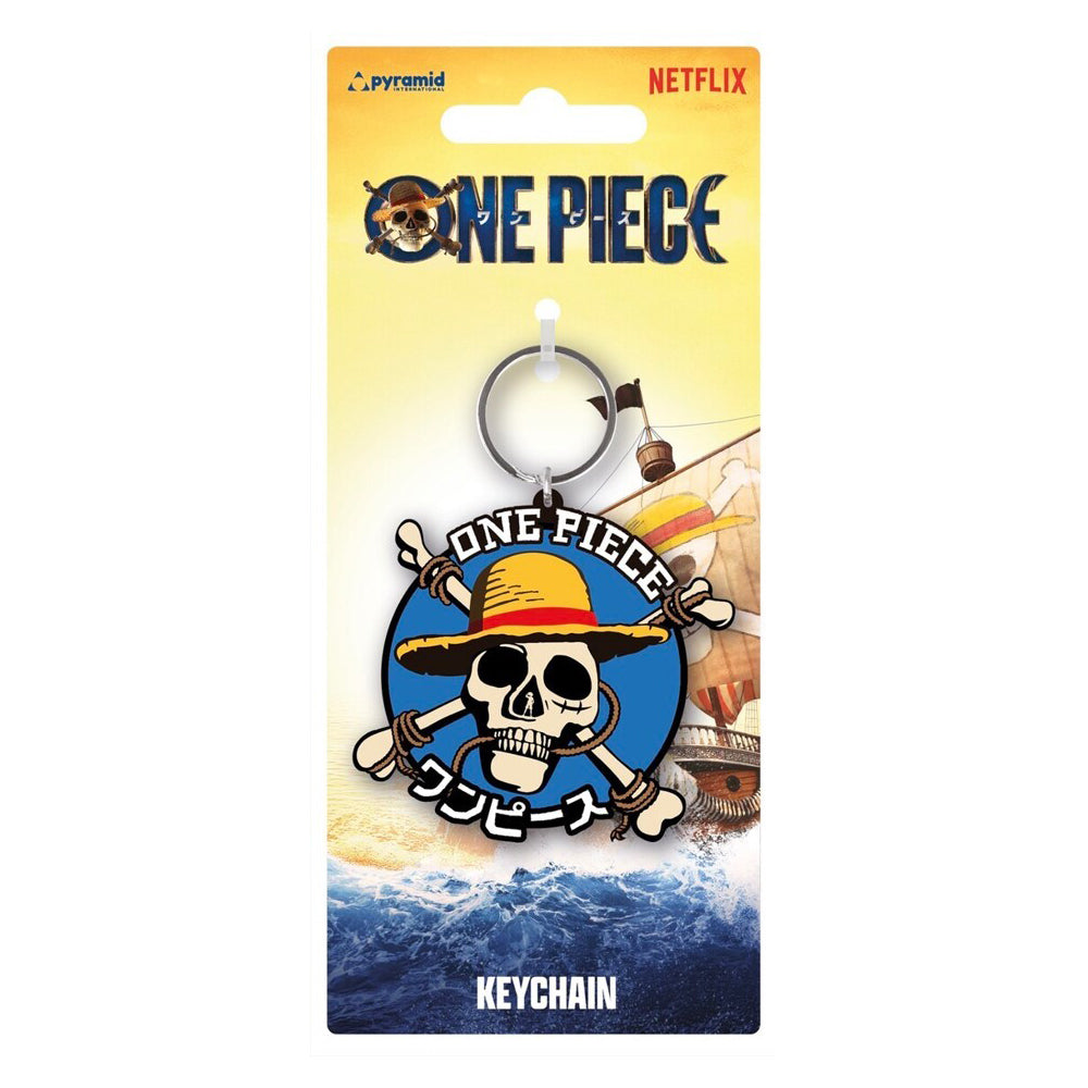 3PK One Piece Live Action PVC Keyring - Straw Hat Crew Icon