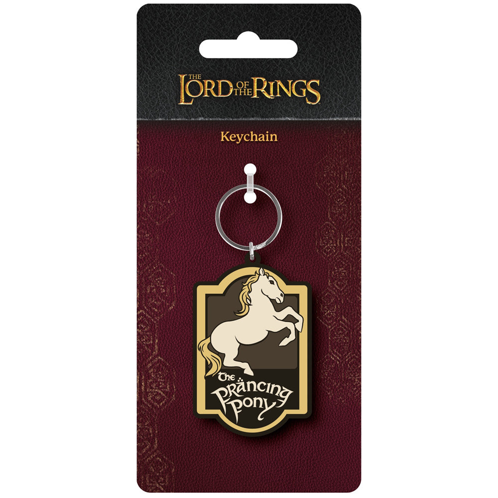 3PK Lord Of The Rings PVC Keyring - The Prancing Pony