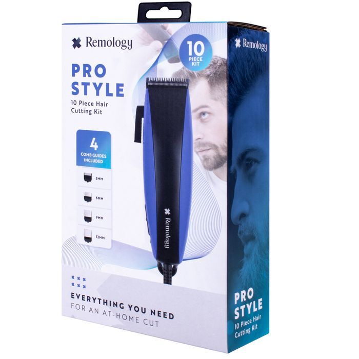 Remology Pro Style 10pc Hair Cutting Kit 4 Comb Guides