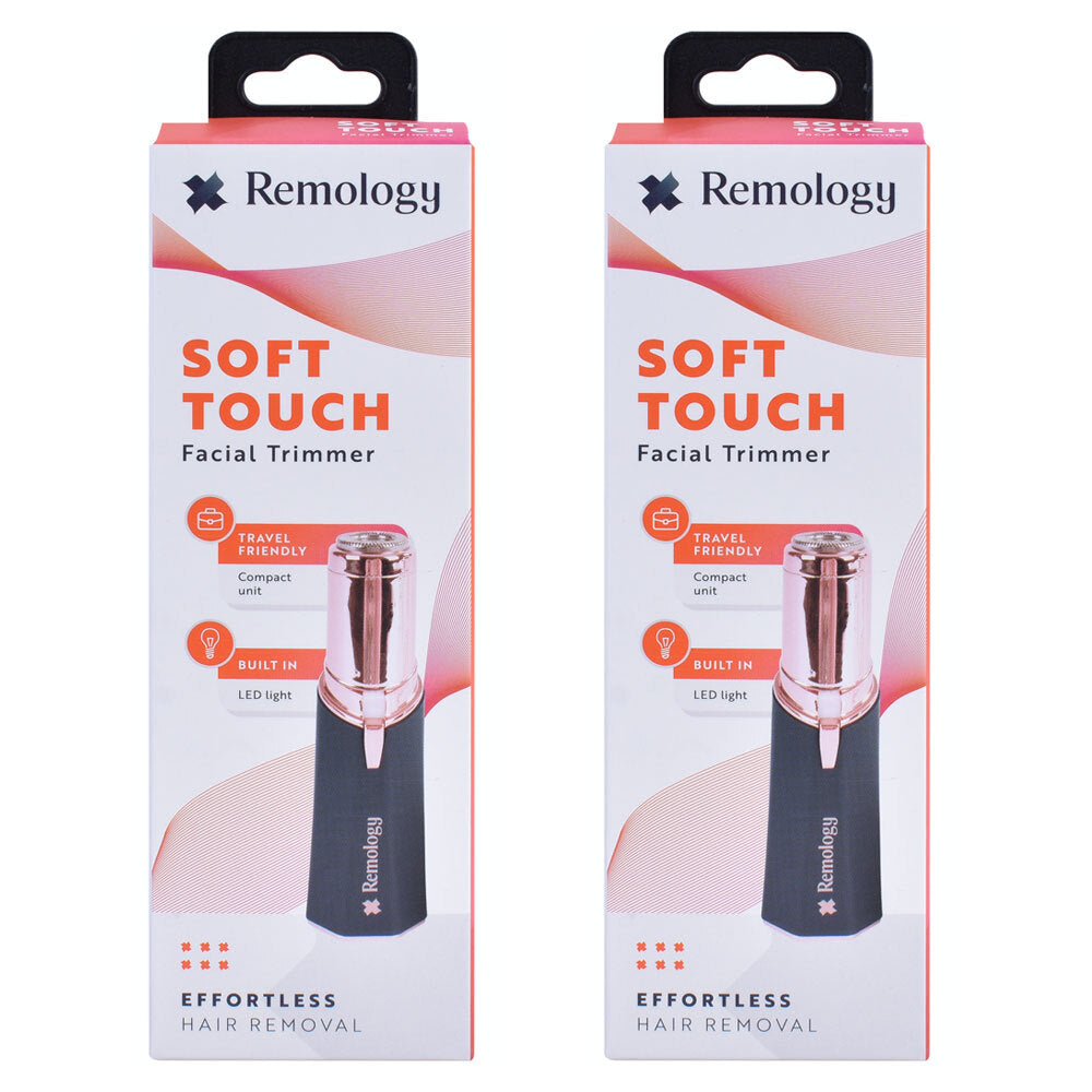 2PK Remology Soft Touch Electric Cordless Facial Hair Remover Trimmer