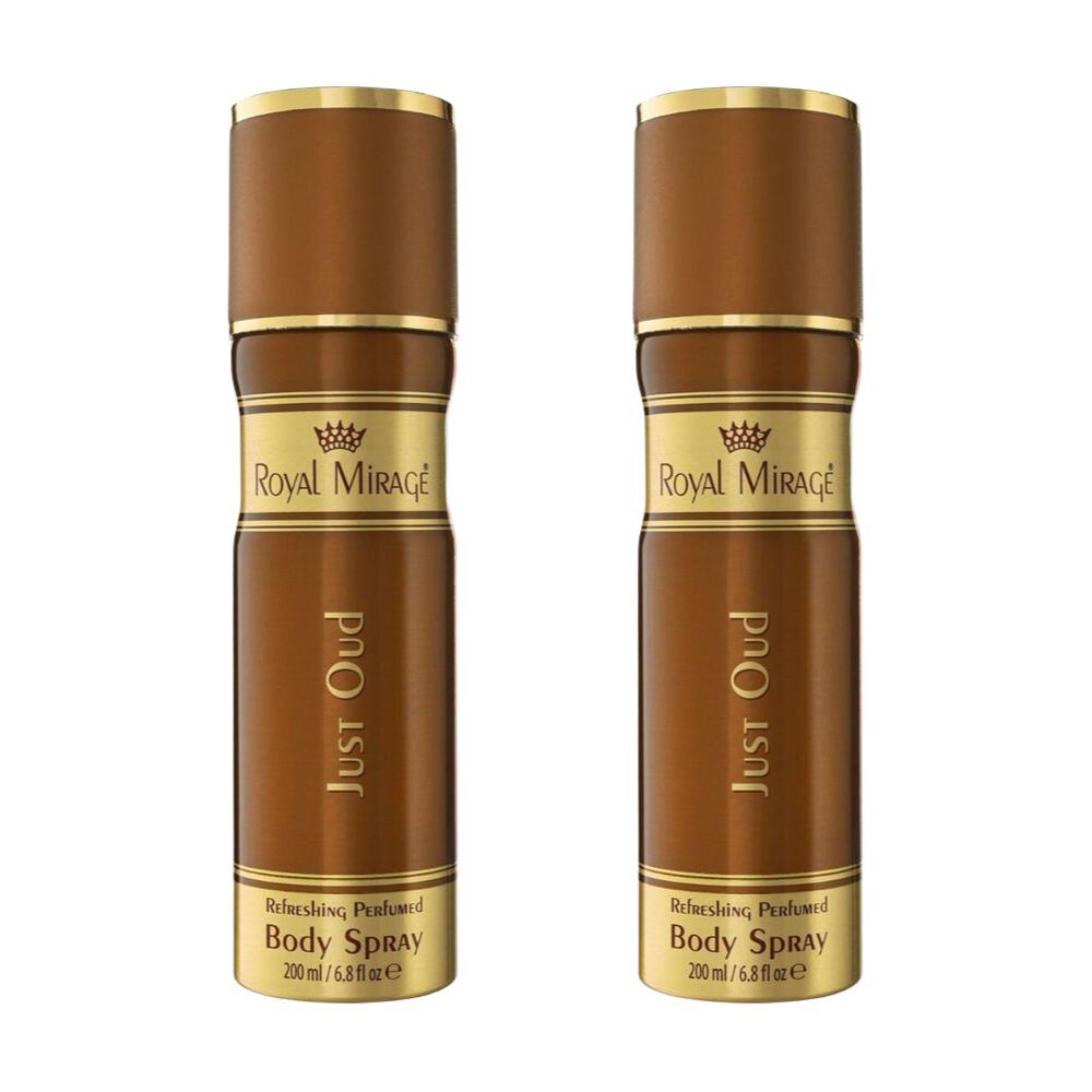 2PK Royal Mirage Just Oud Body Fragrance Spray For Women 200ml