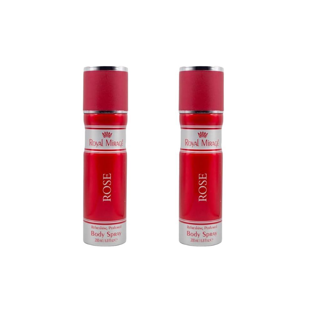 2PK Royal Mirage Rose Body Fragrance Spray For Women 200ml