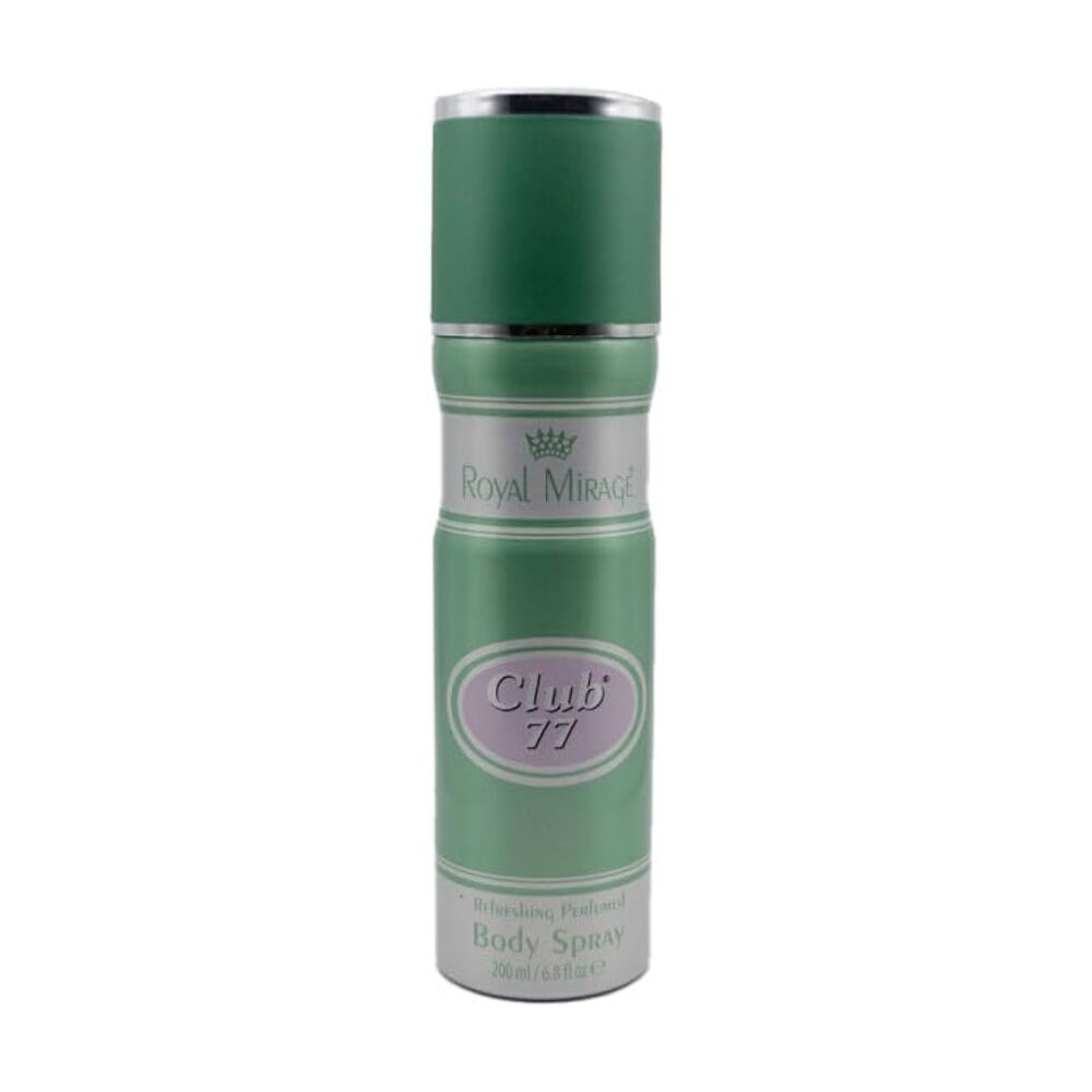 4PK Royal Mirage Club 77 Body Spray Mens Fragrance 200mL