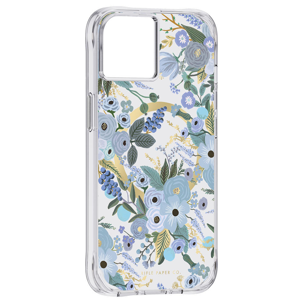 Case-Mate Rifle Paper Case MagSafe For iPhone 14 Plus - Garden Party Blue