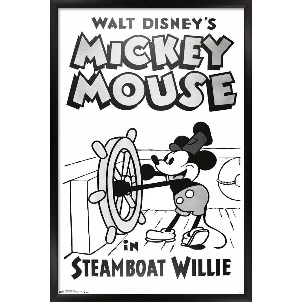 Disney Mickey Mouse Steamboat Willie Wall Decor 91x61cm