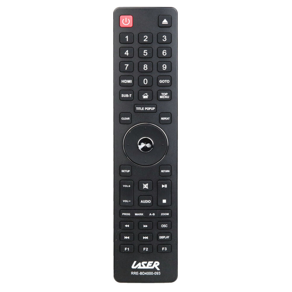 Laser Blu Ray BD4000 Player Remote Controller w/ Large Press Buttons