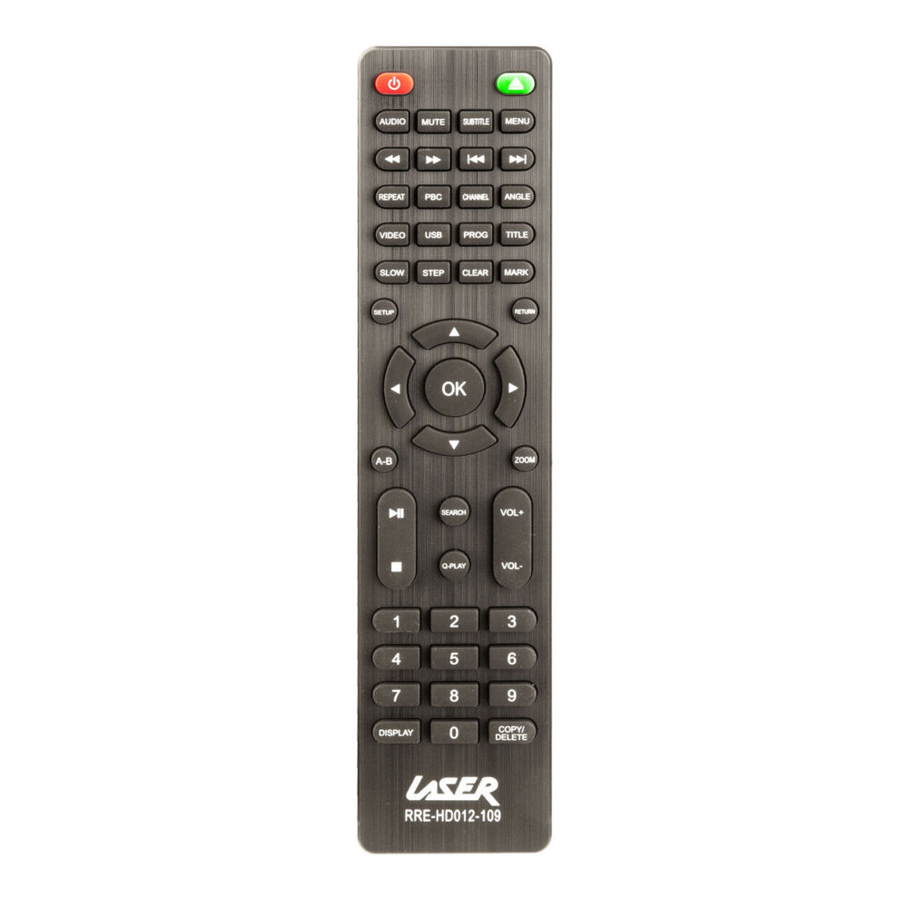Laser Lightweight DVD Player Remote Large Press Buttons Home Entertainment Black