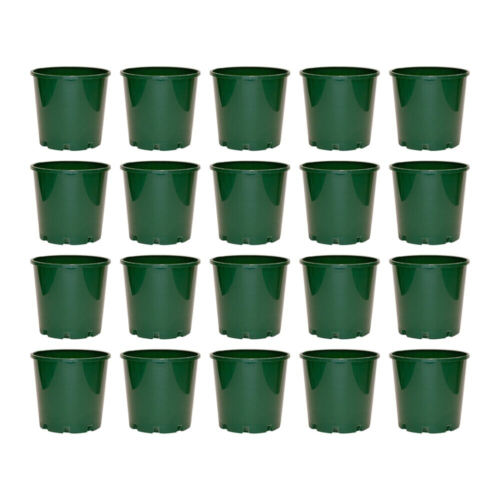 20PK Homeleisure Reko Pot 100mm Green Outdoor Garden