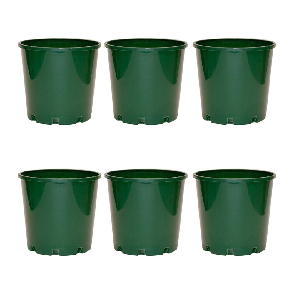6PK Homeleisure Reko Pot 100mm Green Outdoor Garden