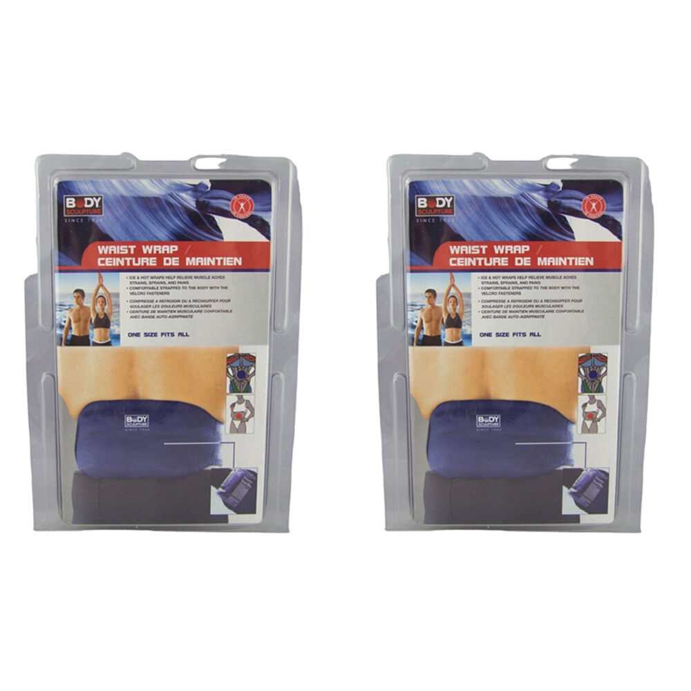 2PK Body Sculpture Waist Support Wrap Protector Hot/Cold Therapy Neoprene