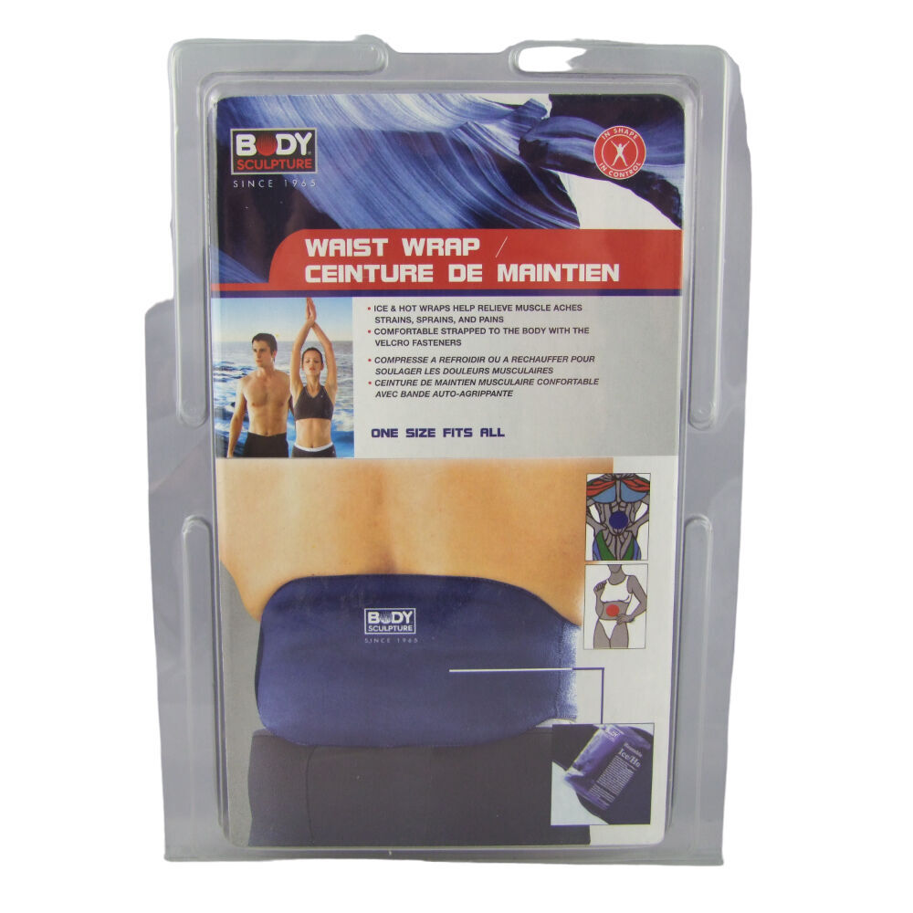 2PK Body Sculpture Waist Support Wrap Protector Hot/Cold Therapy Neoprene