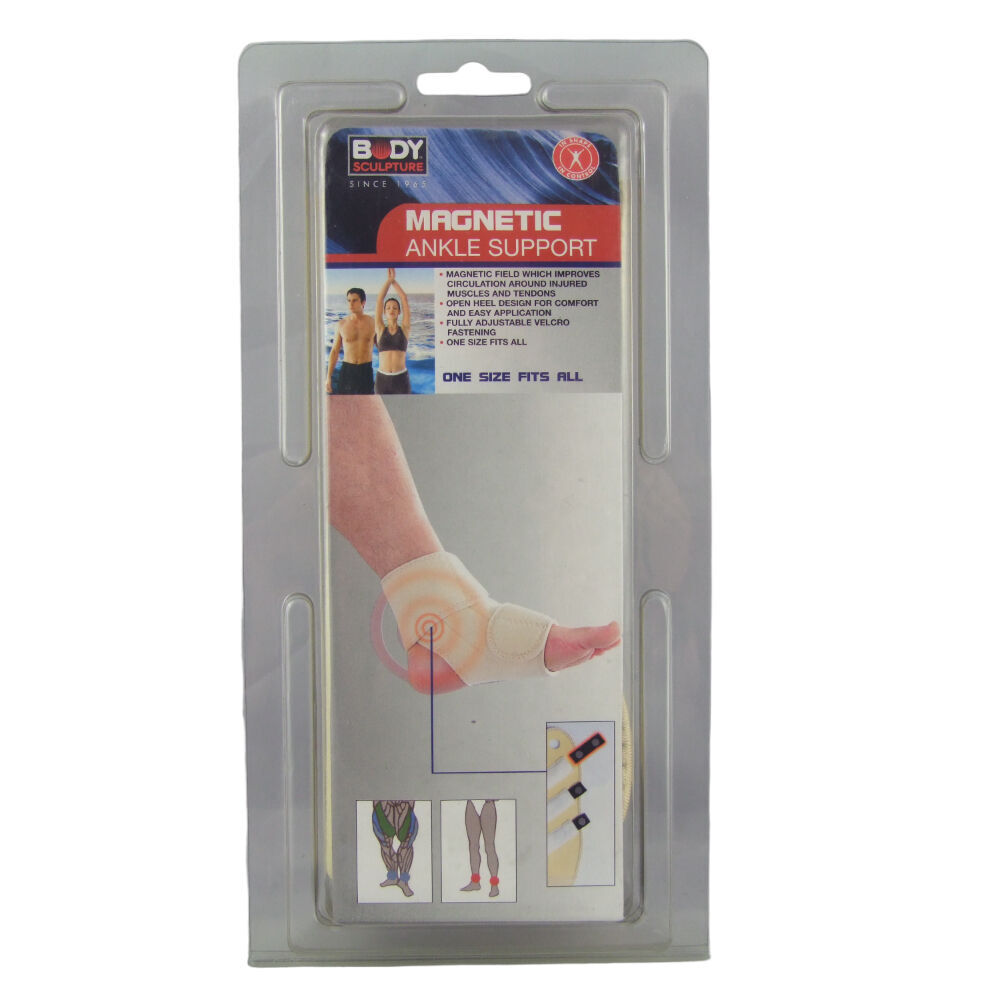 2PK Body Sculpture Magnetic Ankle Brace Support Compression Therapy One Size