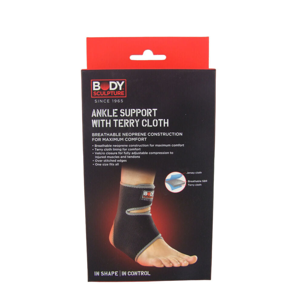 2PK Body Sculpture Breathable Ankle Support Wrap Compression Protector Neoprene