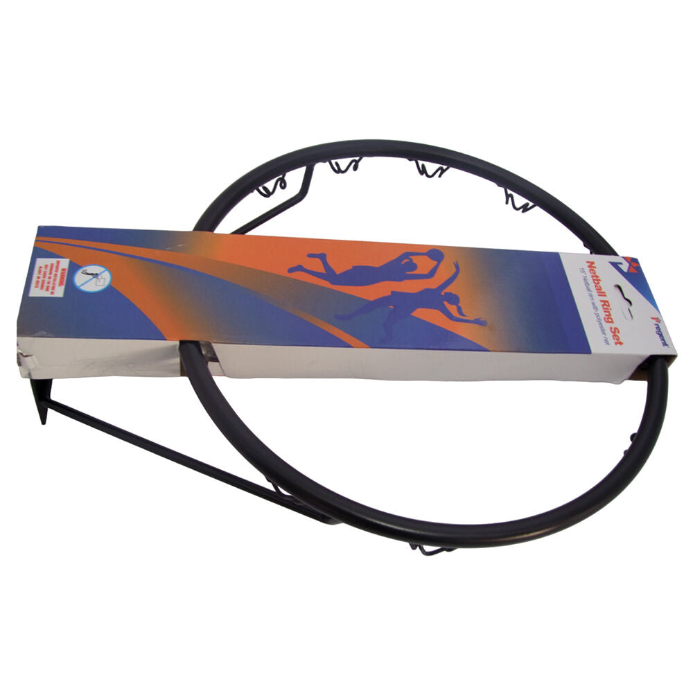 Regent 15in Basketball Hoop Ring Set w/ Net & 10 Hooks Training Shoot Sports
