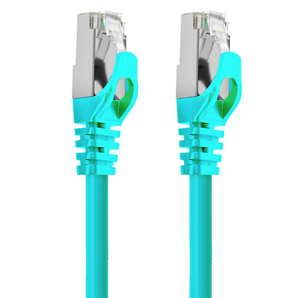 3PK Cruxtec RJ45 LAN CAT7 10GbE 1m Triple Shielding Ethernet Cable - Green
