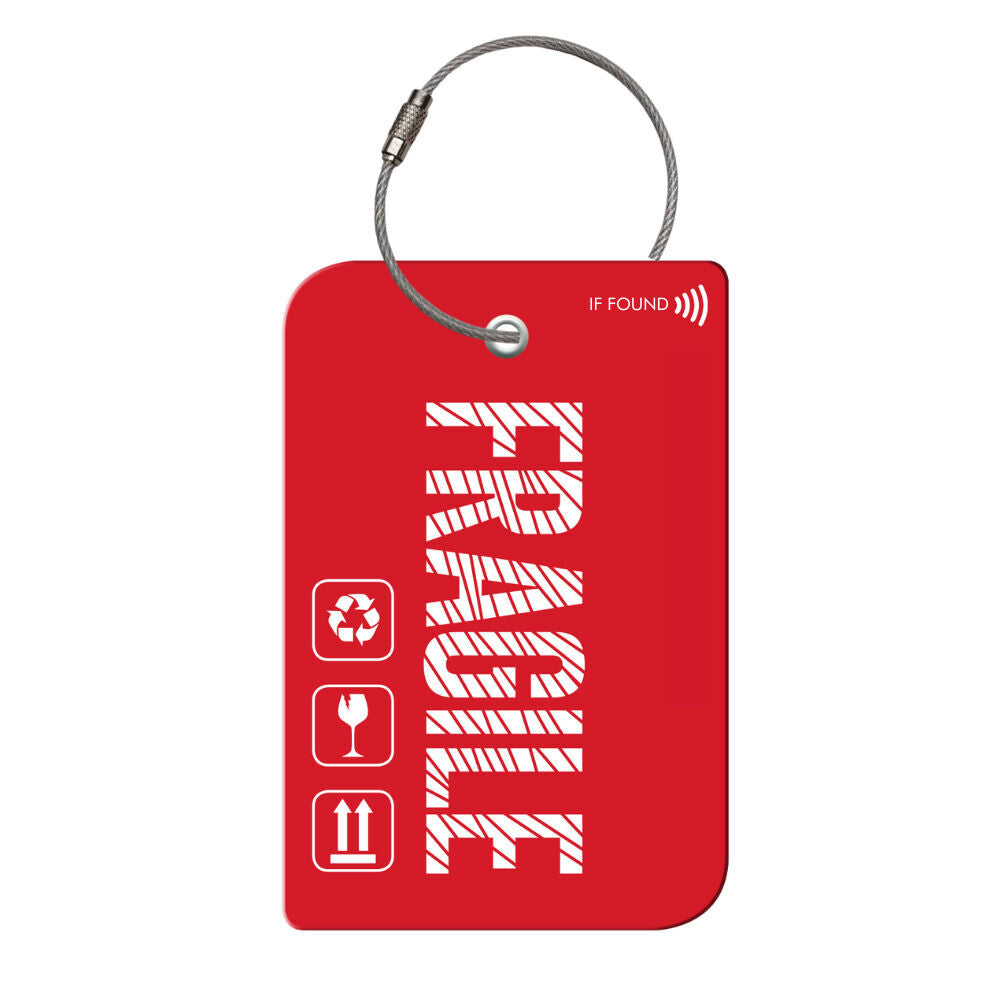 2PK Retreev Fragile Travel Bag Smart Tag Luggage Suitcase Name Card w/ QR
