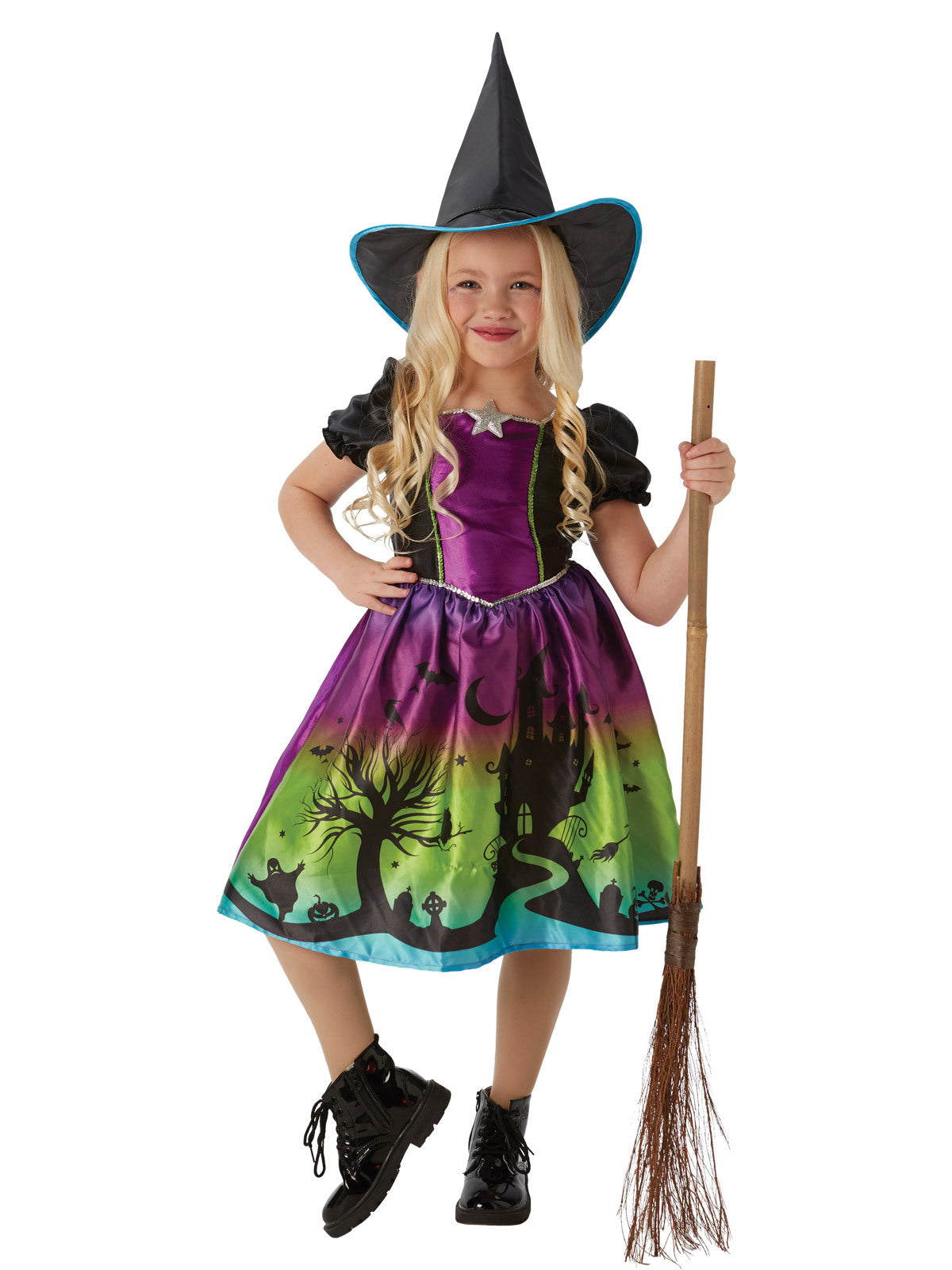 Rubies Ombre Witch Girls Dress Up Costume - Size 3-5 YRS