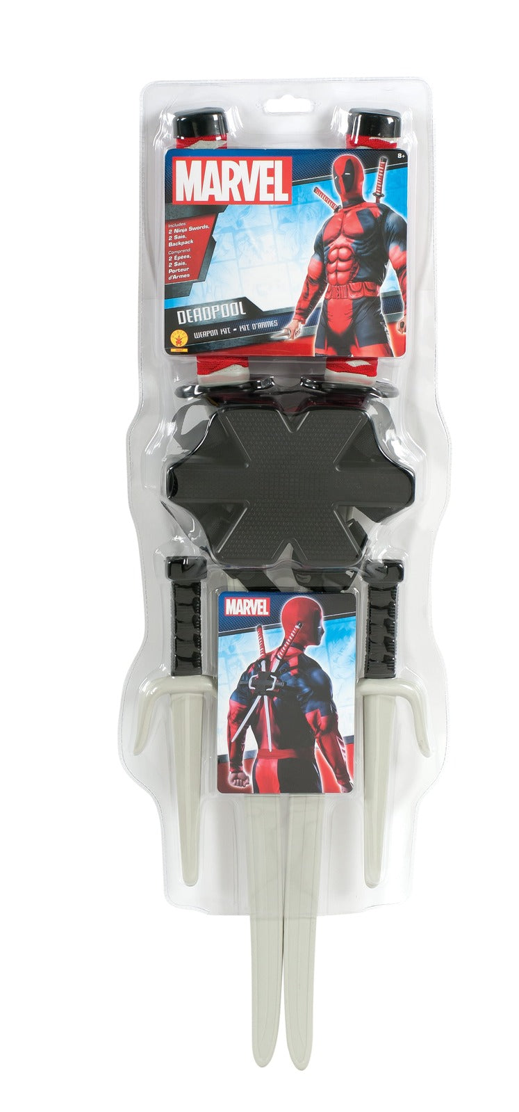 Marvel Deadpool Costume Accessory Weapon Kit w/ Swords/Sais/Backpack