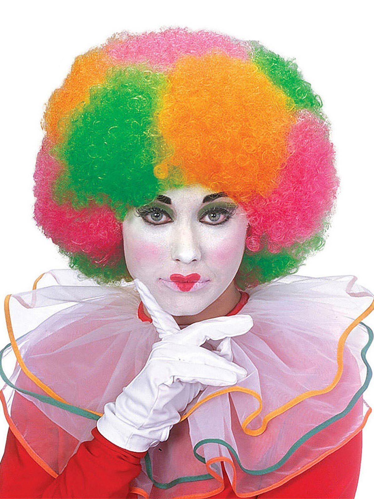 Forum Novelties Afro Rainbow Neon Wig Adult Novelty Hair