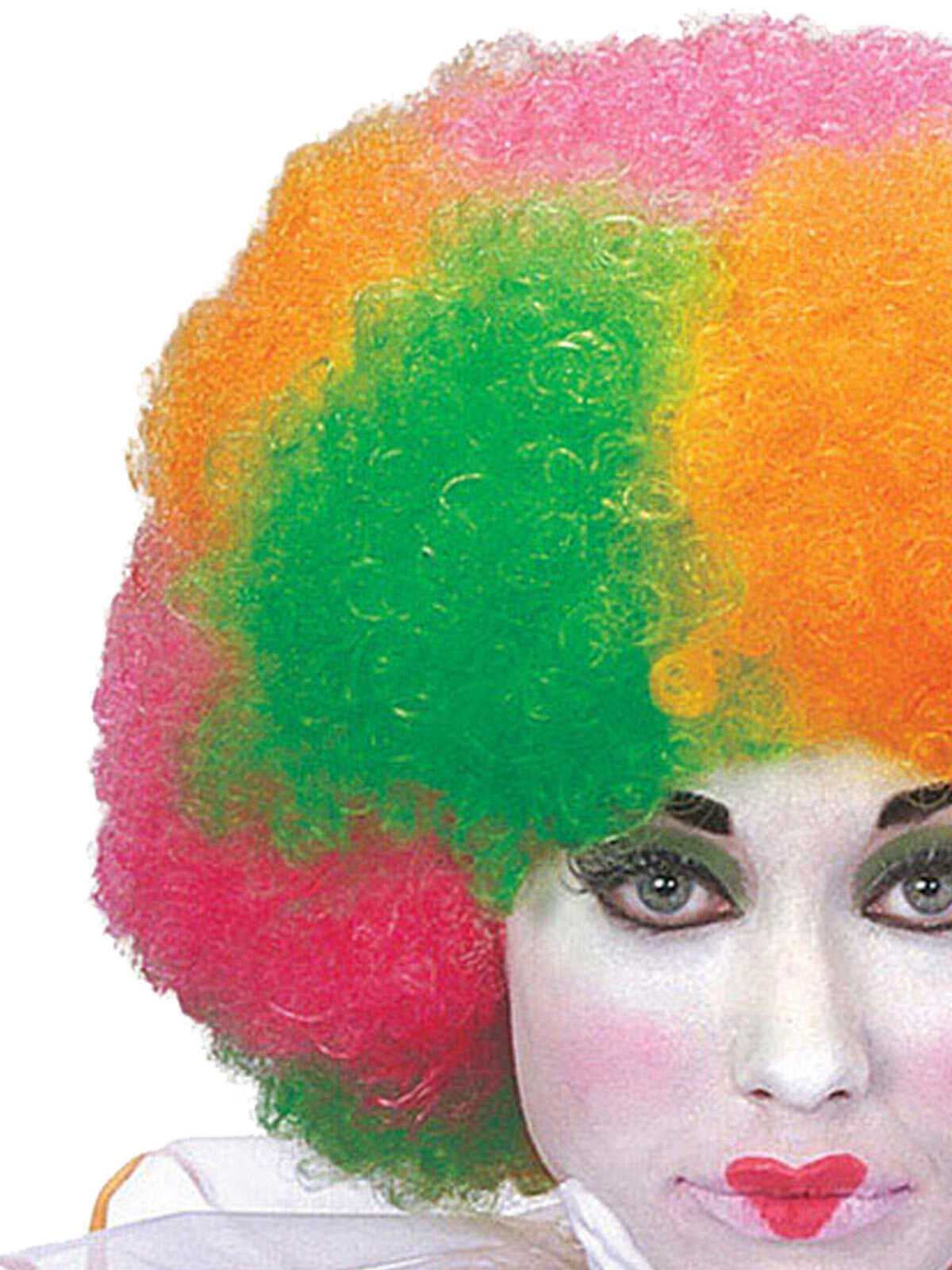 Forum Novelties Afro Rainbow Neon Wig Adult Novelty Hair