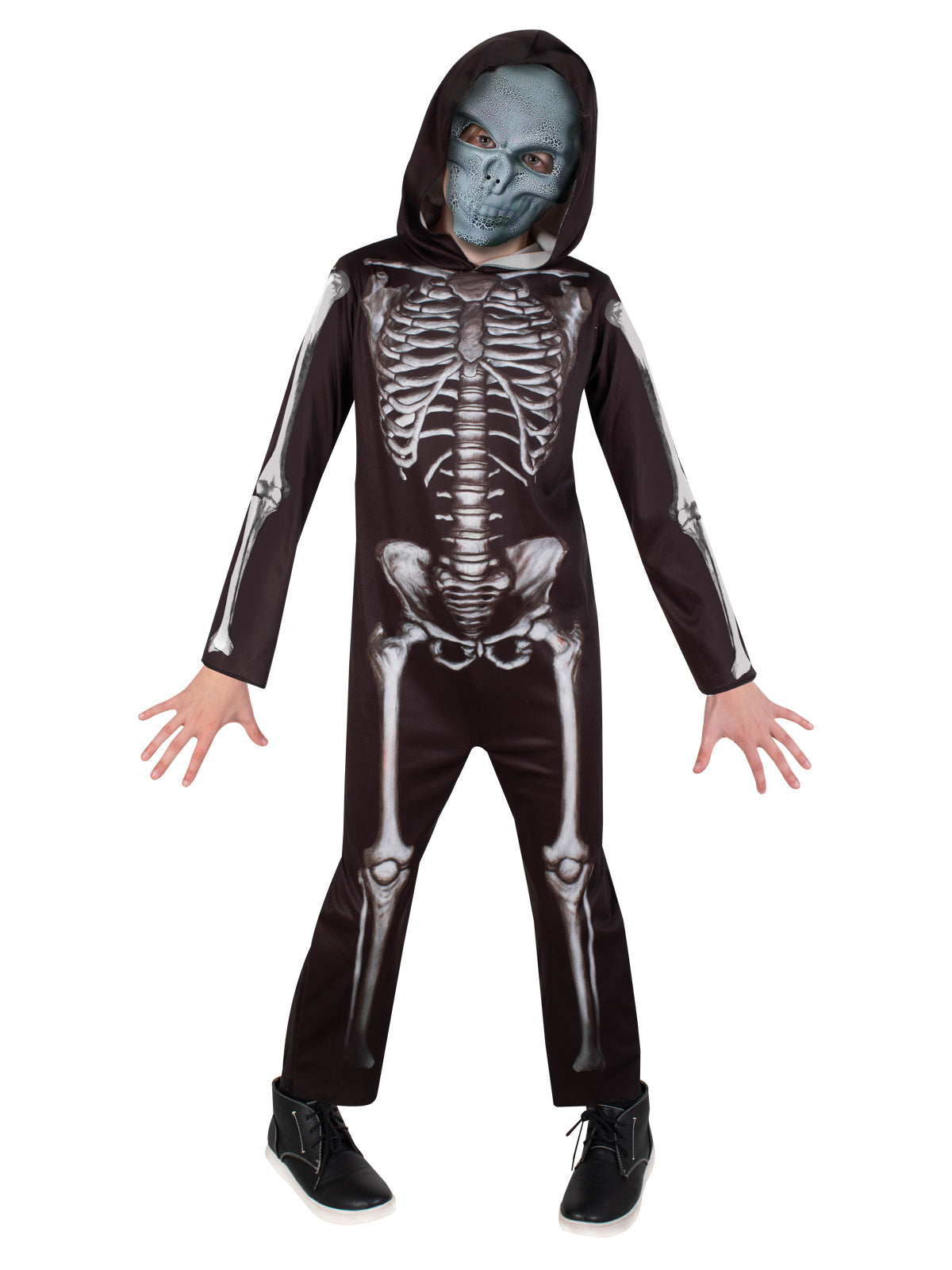 Rubies Skeleton Boys Dress Up Costume - Size 6-8y