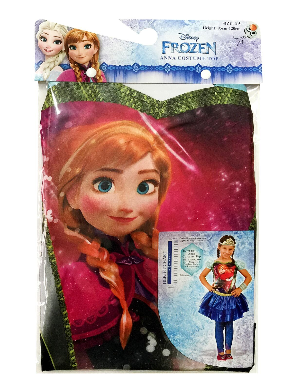 2PK Rubies Anna Princess Top Kids Dress Up Costume - Size 6+