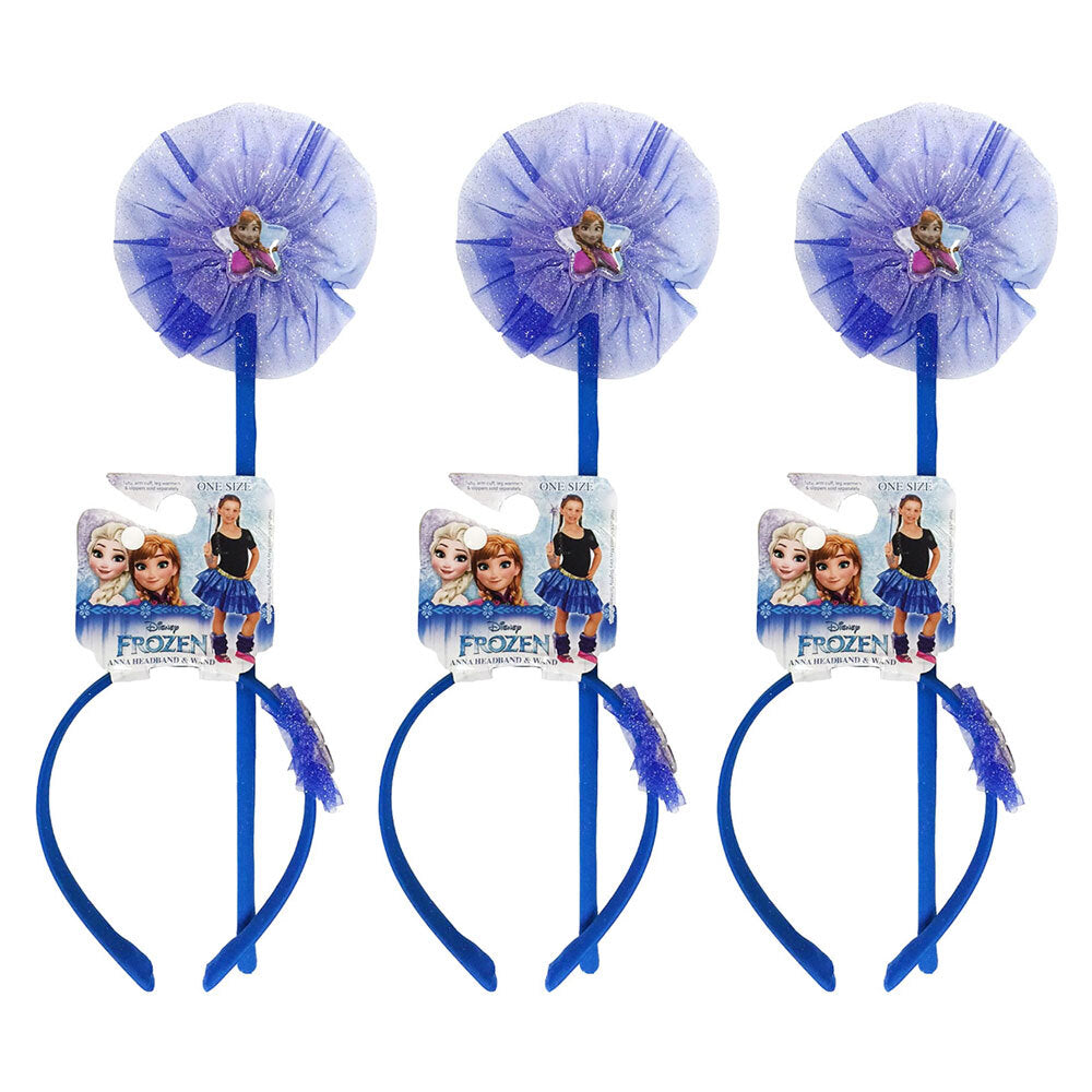 3PK Disney Frozen Anna Headband & Wand Custom Accessory