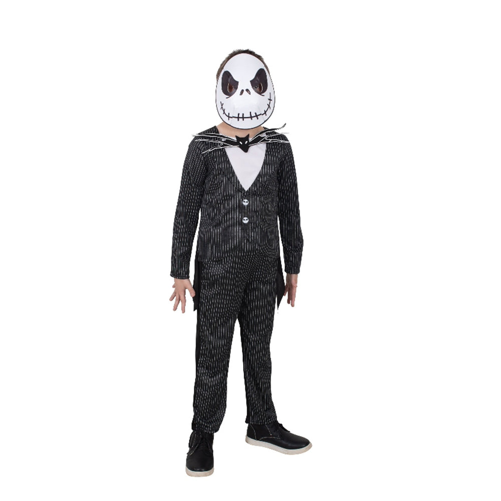 The Nightmare Before Christmas Jack Skellington Deluxe Costume Party Dress-Up - Size 3-5y