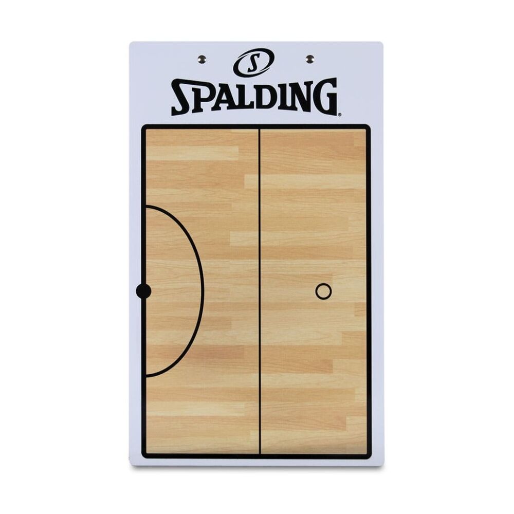 2PK Spalding Netball Coaches Board Double Sided Half/Full Court w/Marker 40x24cm