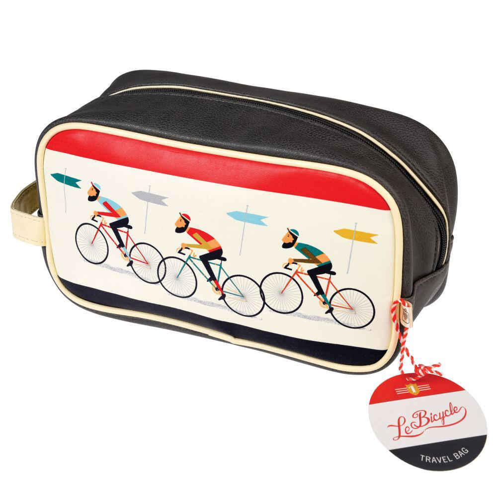 2PK Rex London Le Bicycle Wash Bag w/ 2 Internal Pockets 26x14cm