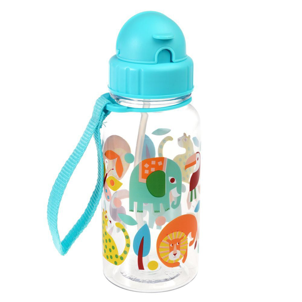 2PK Rex London Kids/Child 500ml Plastic Water Bottle - Wild Wonders