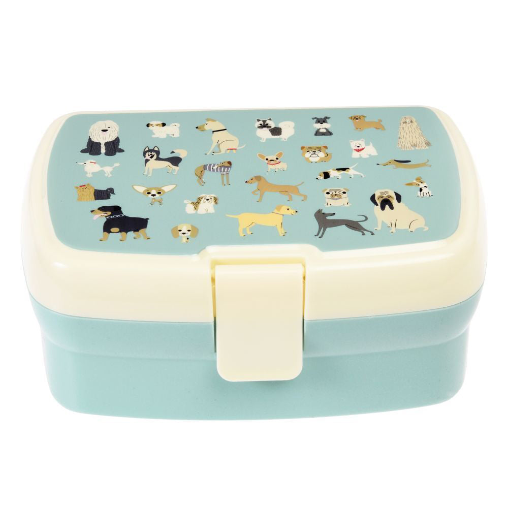 2PK Rex London Kids Plastic Lunch Box Rectangle 17x13cm - Best in Show