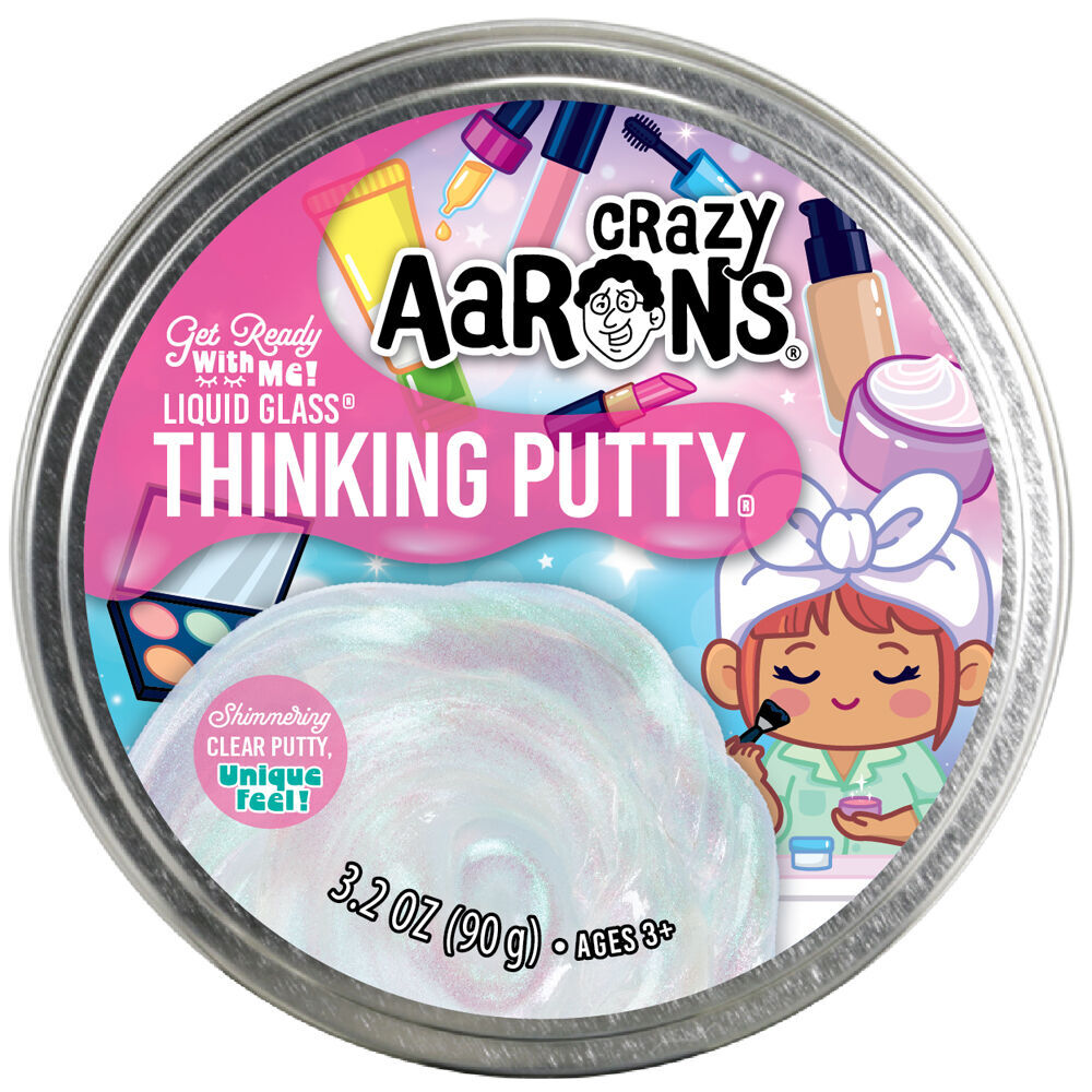 2PK Crazy Aarons Trenserrers Get Ready With Me Putty 4In Tin Kids Sensory Toy 3y+